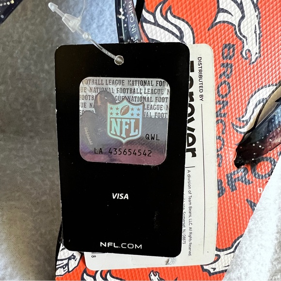 NFL Denver Broncos Flip Flops - Picture 8 of 8